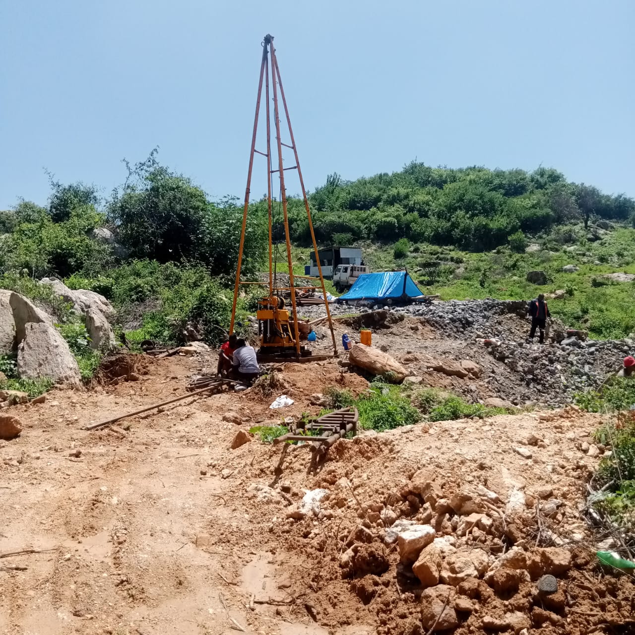Aerial view of JUKRIS mining operations
